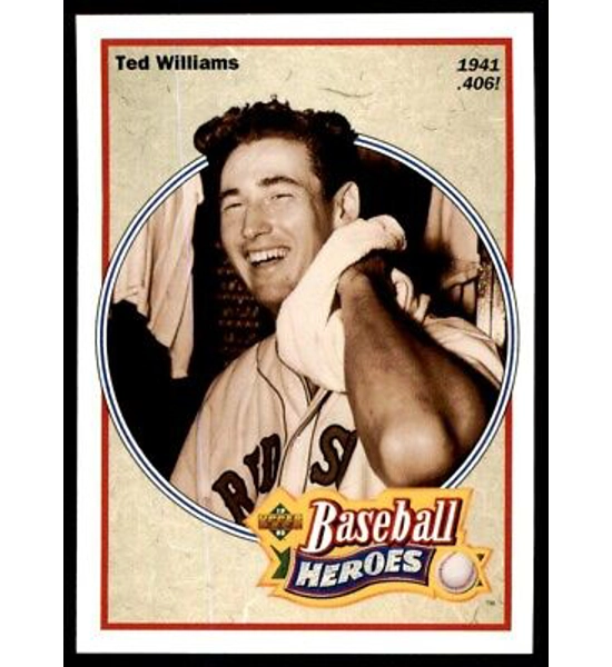 CARD TED WILLIAMS BASEBALL HEROES UPPER DECK