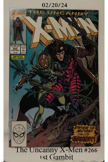 COMIC THE UNCANNY X-MEN 266 1ST GAMBIT
