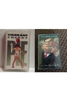 CASSETTE WARRANT CHERRY PIE AND DIRTY ROTTEN FILTHY STINKING RICH