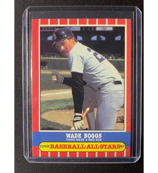 CARD WADE BOGGS FLEER