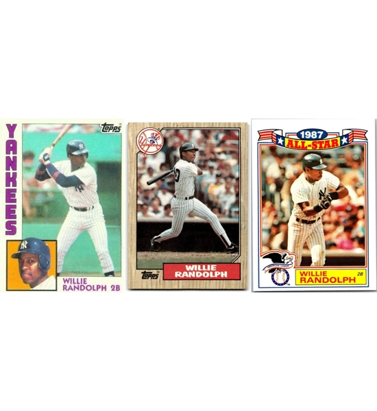 CARD 3X WILLIE RANDOLPH