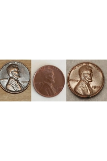 COIN 1947 WHEAT PENNY 3X