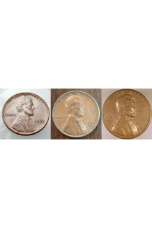 COIN 1953 WHEAT PENNY 3X