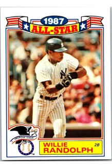 CARD WILLIE RANDOLPH TOPPS 1987 ALL-STAR
