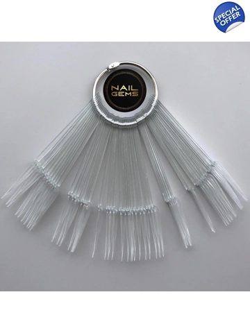 50pc Clear Stiletto Sticks