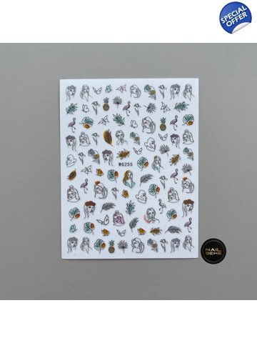 Abstract Lady Stickers