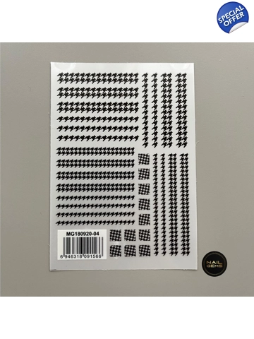 Black Houndstooth Stick..