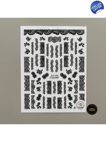 Black Lace Stickers