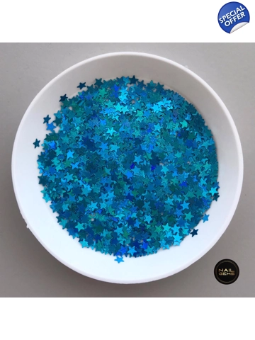 Blue Holographic Stars