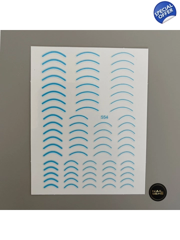 Blue Neon Cuff Stickers