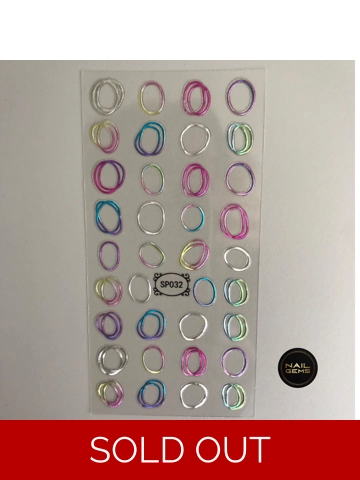 Metallic Outline Stickers