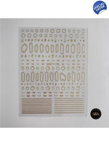 Gold Border Stickers 198
