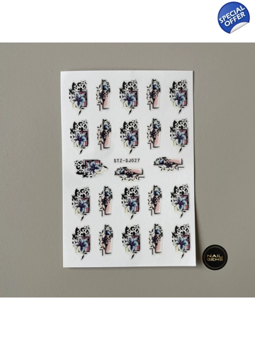 Framed Flower Stickers 027