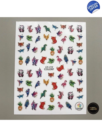 Geometric Animal Stickers
