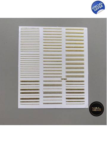 Gold 3D Dotted Strip St..