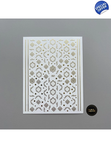 Gold Art Deco Frame Stickers
