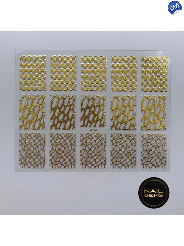 Gold Geometric Stickers 03