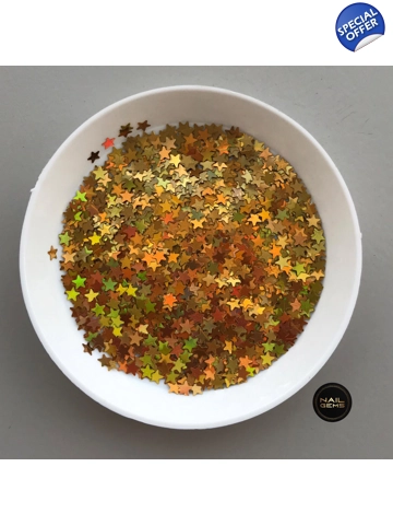 Gold Holographic Stars