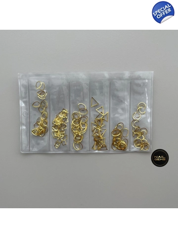 1 Pack Gold Mixed Shape..