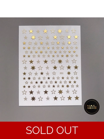 Gold 3D Star Stickers Gold 3D Star Stickers