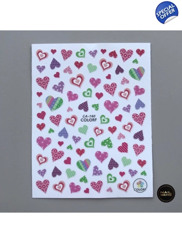 Pattern Heart Stickers