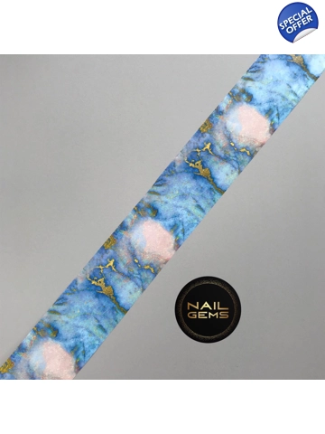 Light Blue Marble Foil