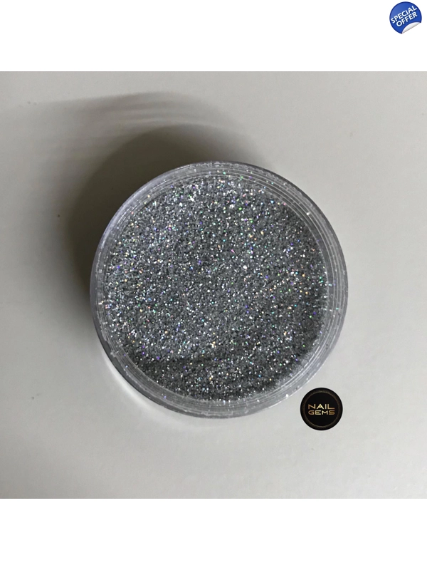 Light Silver Holographic Glitter