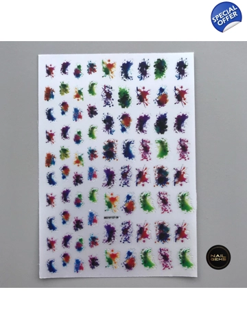 Multicolour Ink Splatte..