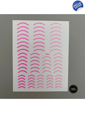 Pink Neon Cuff Stickers