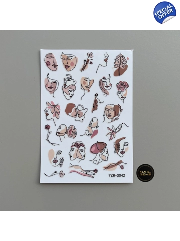 Nude Abstract Stickers