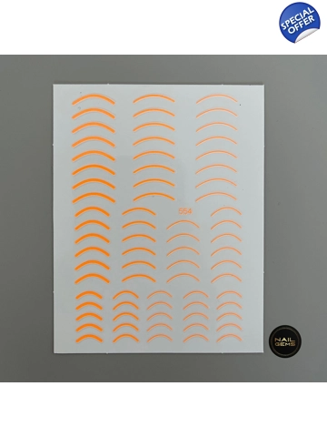 Orange Neon Cuff Stickers