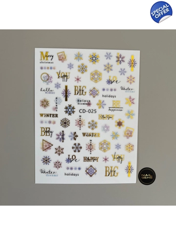 Pastel Snowflake Stickers