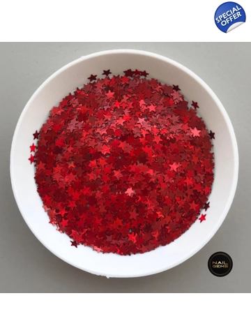 Red Holographic Stars