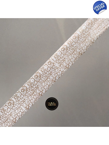 White & Gold Marble Foil