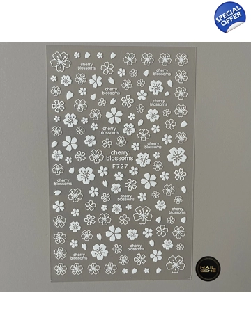 White Cherry Blossom Stickers