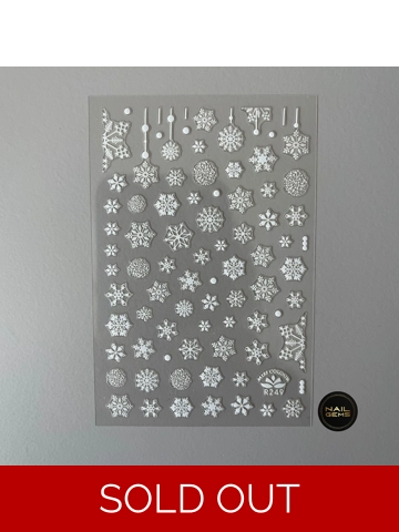 White Snowflake Stickers