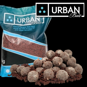 50 Urban baits Red Spicy Fish Pre-tied PVA Balls