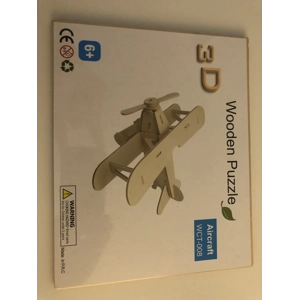 Wooden 3D model - Airplane