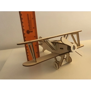 Wooden 3D model - Airplane