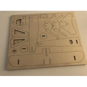 Wooden 3D model - Airplane