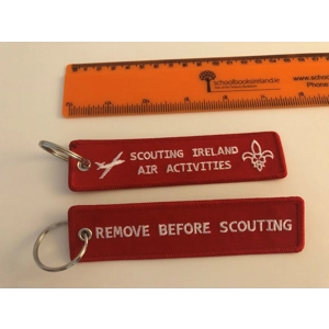Remove before scouting keyring