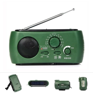 10PCS Dynamo Generator FM / AM Solar Crank Powered