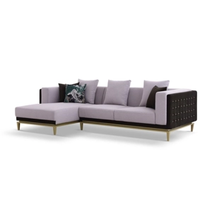 Wooden velvet sofaset