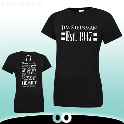 Jim Steinman | 1947 | Ladies Crew Neck T-shirt Jim Steinman | 1947 | Ladies Crew Neck T-shirt