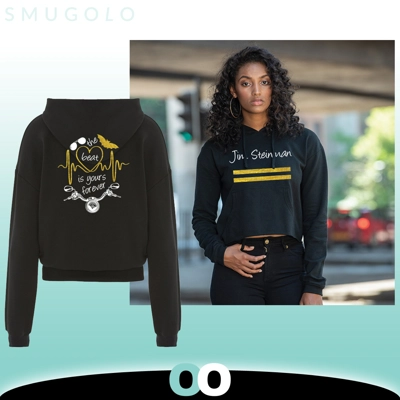 Jim Steinman | The Beat Is Yours Forever | Ladies Cropped Hoodie