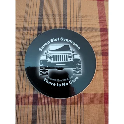 Jeep Wrangler Sticker, 3 inch weatherproof.