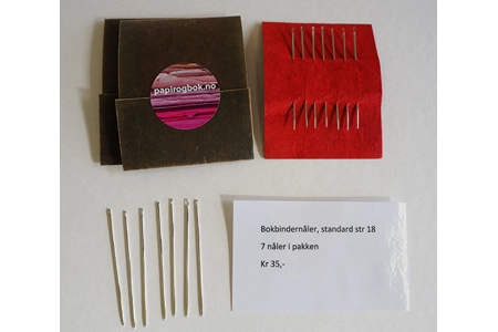 7 bokbindernåler i pakke