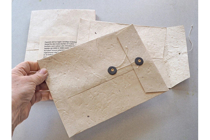 Konvolutt 22 x 16 cm, farge Natural