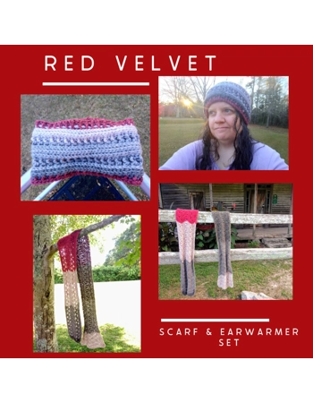 Red Velvet Scarf & Earw..