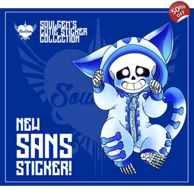 Sans kitty sticker